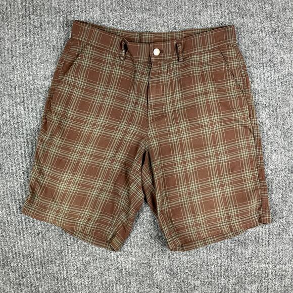 Patagonia Other - Patagonia Shorts Mens 32 Brown Plaid Casual Outdoor Hiking Classic Summer